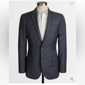 J Crew Thompson Worsted Wool Suit Blazer Jacket Blue #47226 Slim
